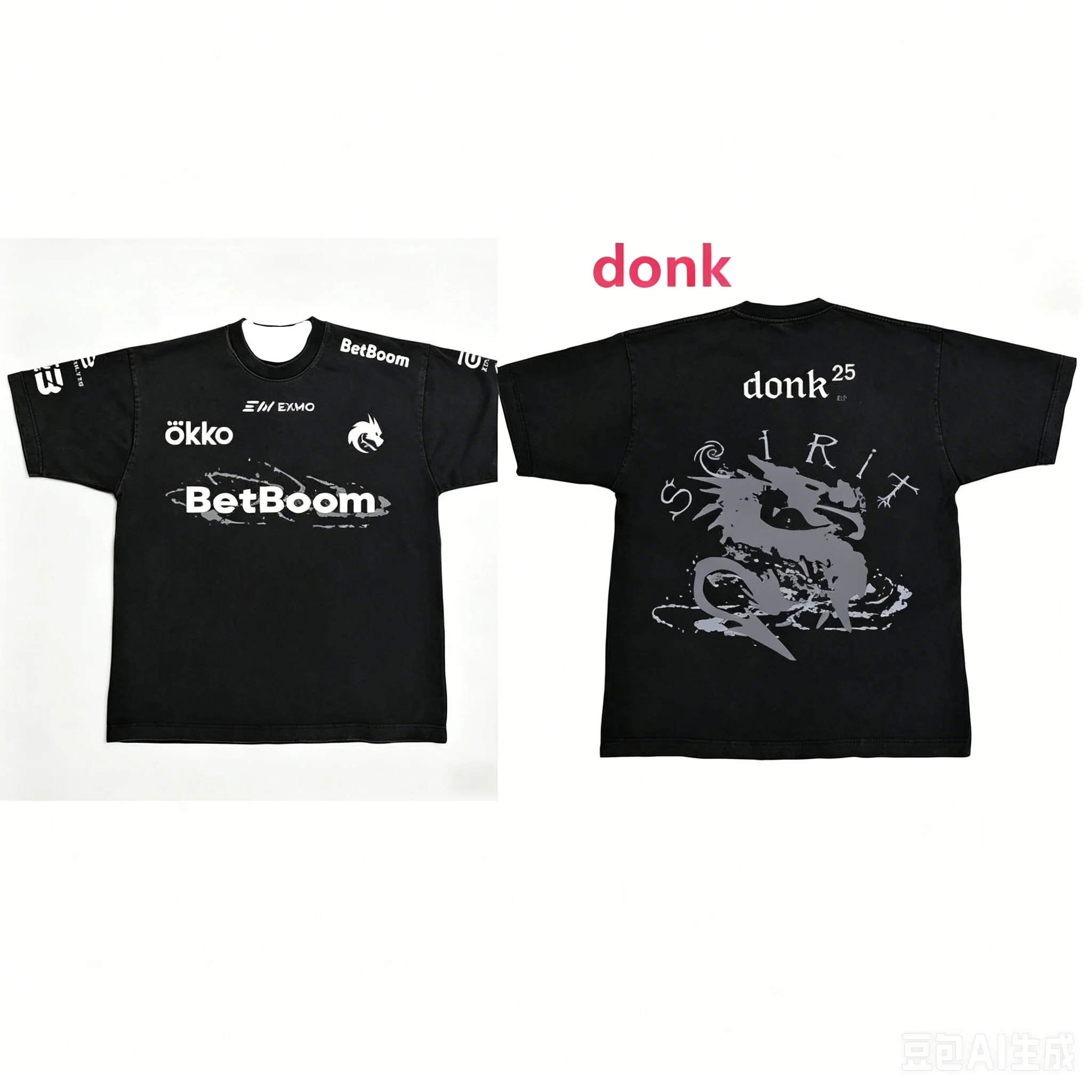 2026 Team Spirit Jersey CS2 Esports Competition Combat Uniform Summer Sports Men's T-Shirt Children's Clothing Tee Y2k Woman