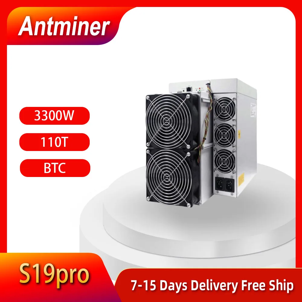 Second hand machine ANTMINIER S19 95T S19JPRO 104T S19PRO 110T New fan with good performance and computing power