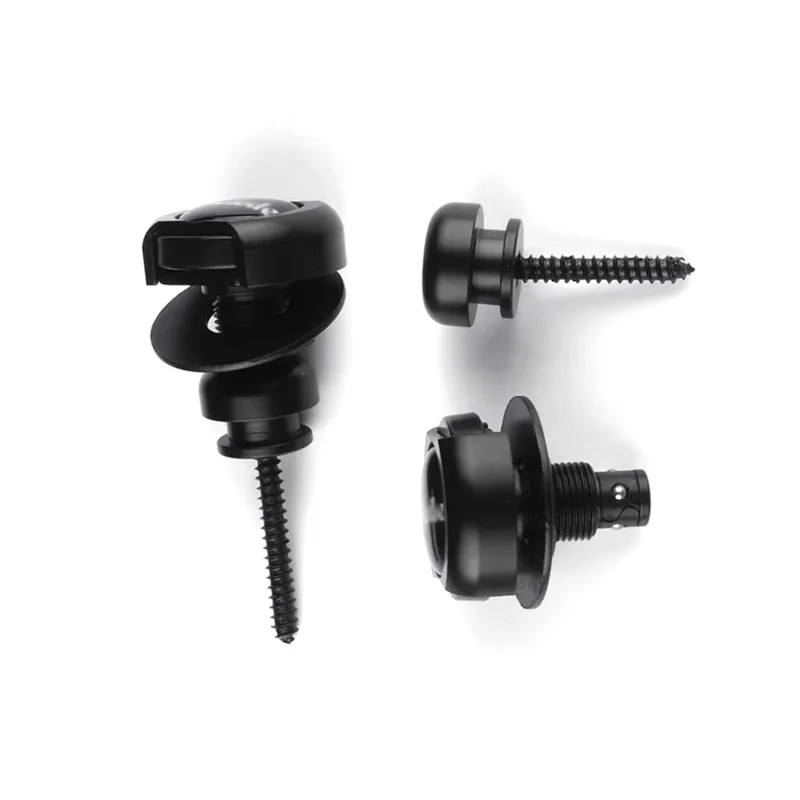 

Dropship-2Pcs Guitar Strap Locks Button Locks Security Retainer Anti-Rust Metal Strap Buttons Retainer For Electric Guitar Bass