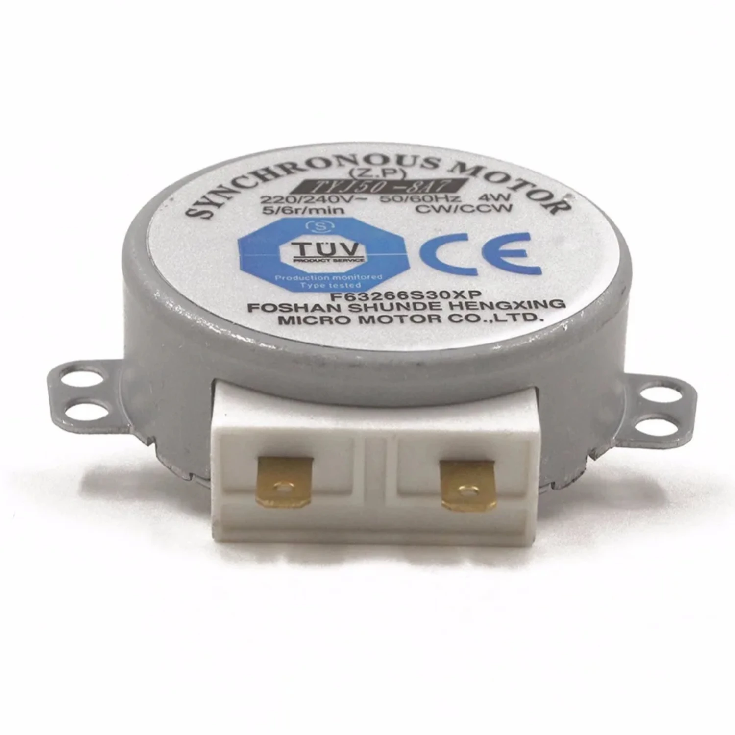 AC 220-240V 4W 6RPM 48mm Dia Micro Synchronous Motor  Warm Air Blower 50/60Hz CW/CCW TYJ50-8A7 Microwave Oven Tray Motor