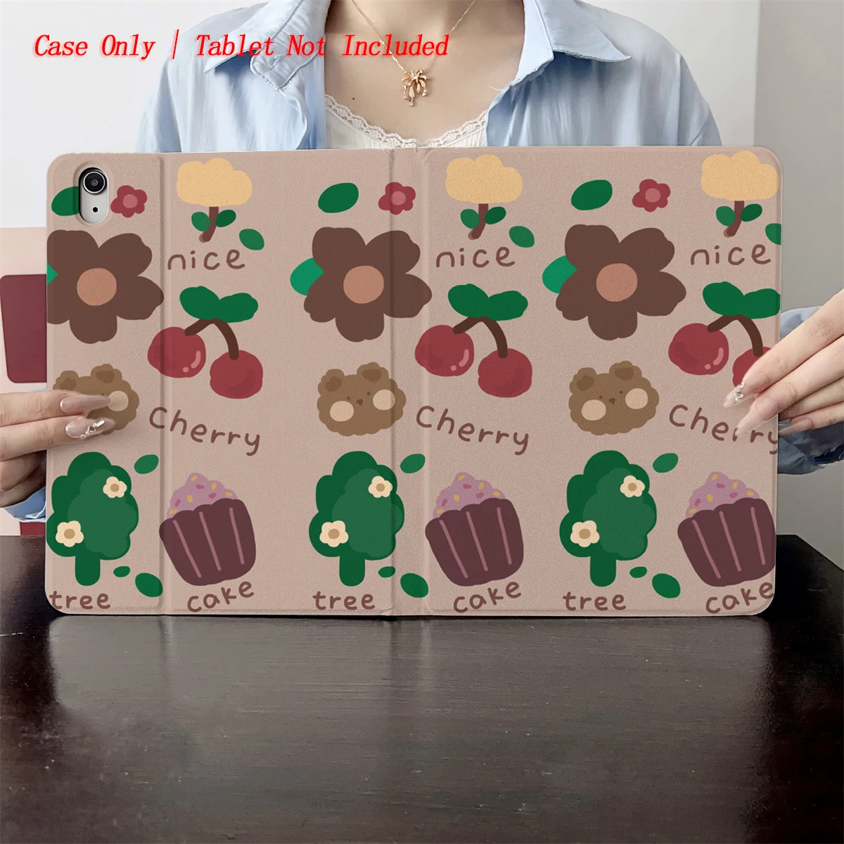 

Выкройка «Маленький цветок, дерево и медведь» 2025 года — подходит для чехлов из нескольких таблеток Apple, таких как iPad/iPad pro/iPad air.