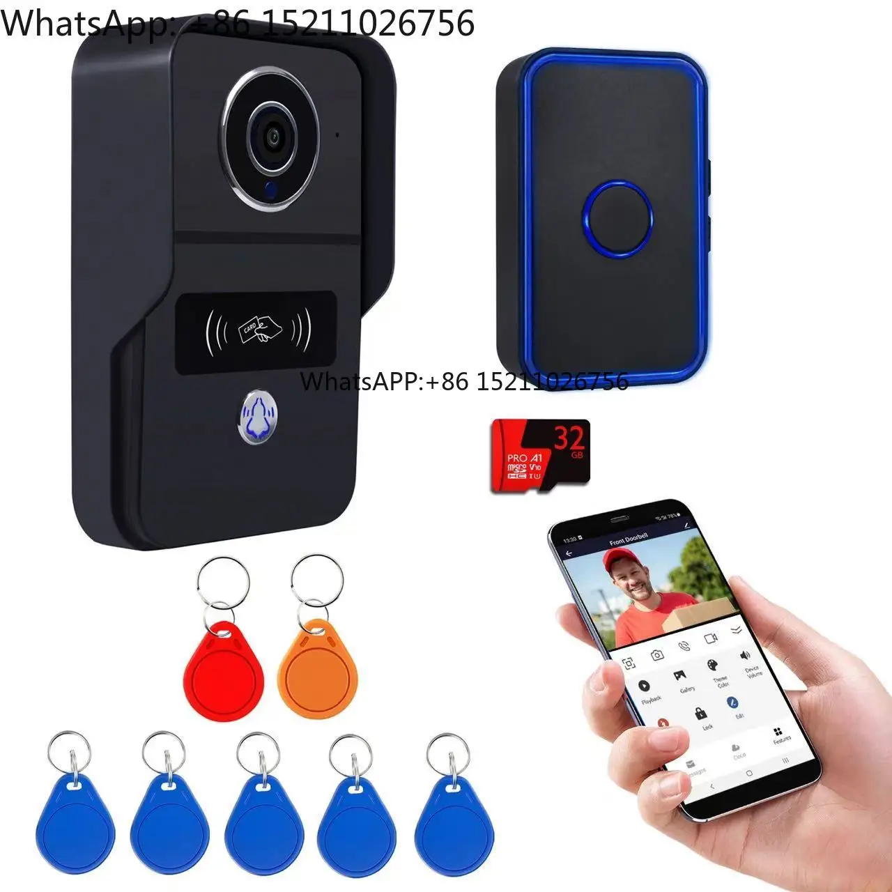 Tuya Application Home Host Intelligent Control Screen POE WIFI Supported Night Vision Building Intercom System Intelligent Door