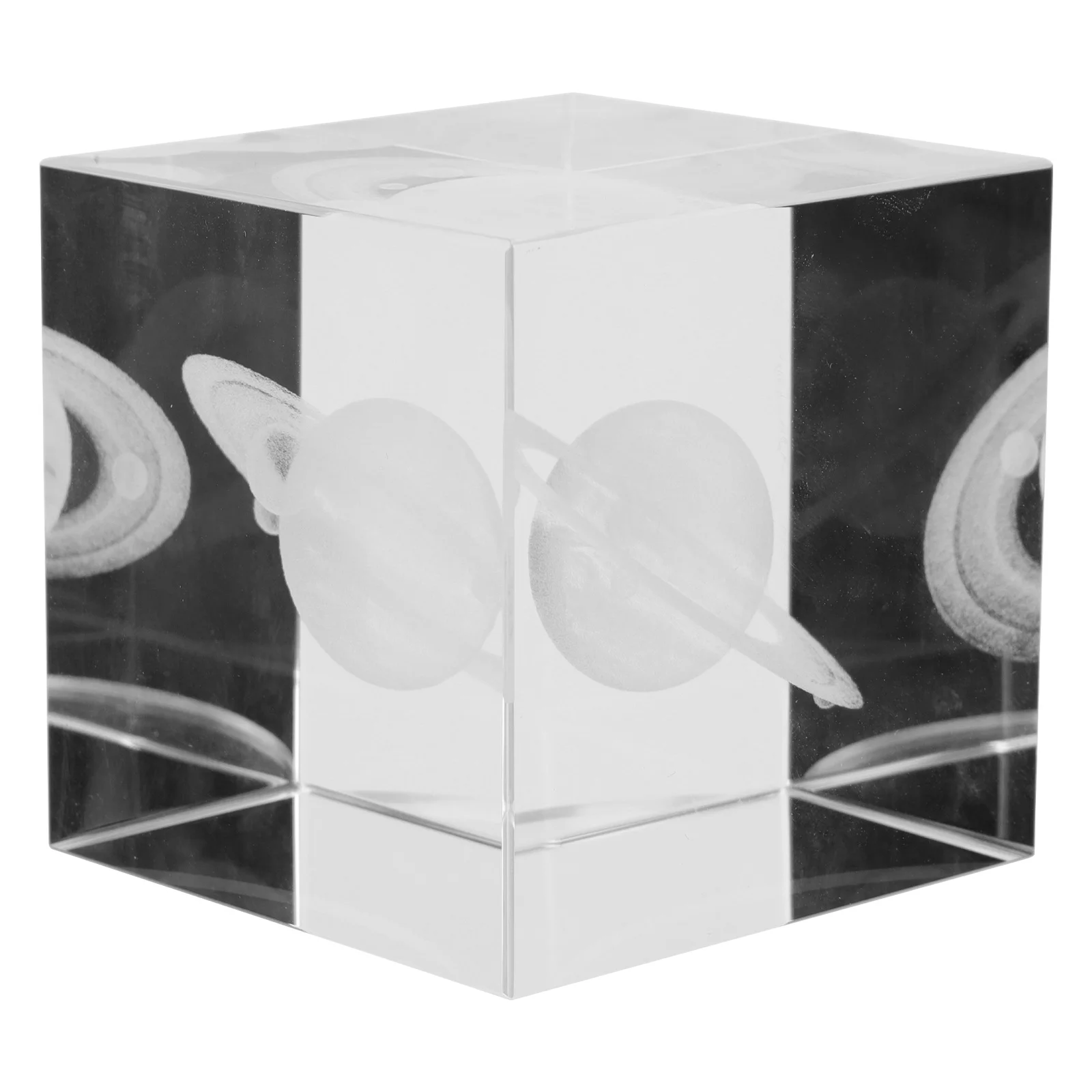 

1Pcs Crystal Inner Carved Planet Adornment Creative Cubic Desktop Ornament Exquisite Home Decor Housewarming Gift