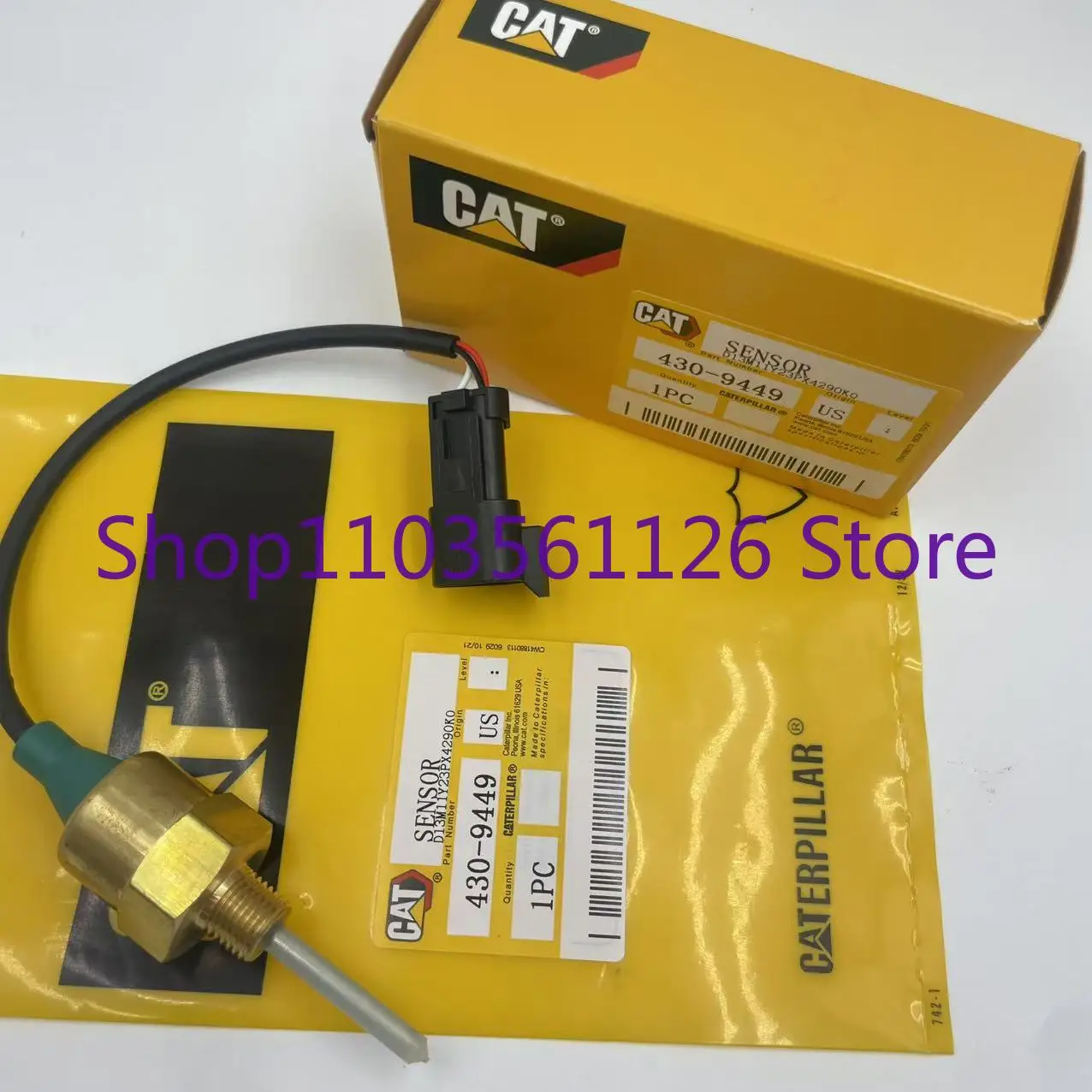 

430-9449 4309449 Датчик температуры для грузовика Caterpillar C7.1 C15 C13 C18 793F 795F 797F Датчик уровня температуры охлаждающей жидкости