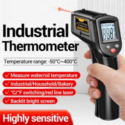 High Sensitivity Infrared Thermometer -50℃~400℃(-58℉~752℉) Industrial Kitchen Water Oil Baking Thermometer