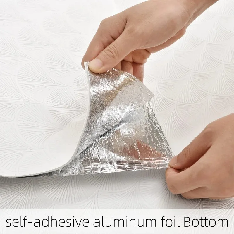 المتقدمة 3D خلفية لوحة الحائط محاكاة نسيج الحجر ملصقات جدار ديكور المنزل التجديد الداخلي لينة مرنة خلفية #3