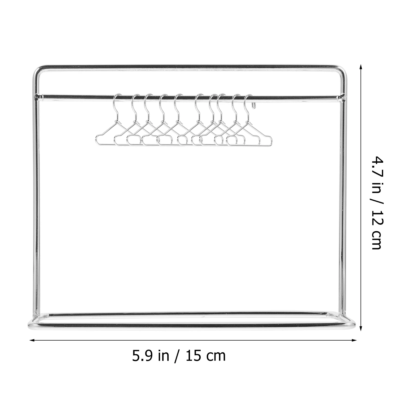 Mini Hanger Kledingrek Miniatuur Kleding Meubels Ijzeren Hangers Kinderhouder Kleding