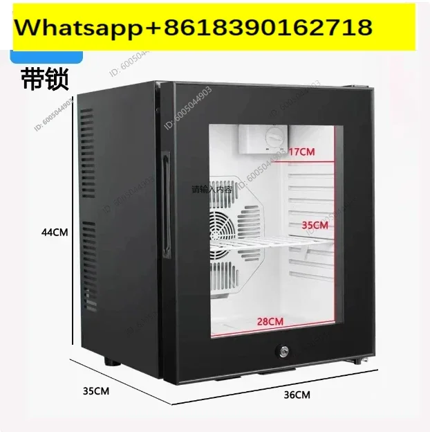 20L High-quality and Affordable Small Refrigeration Mini Refrigerator with Glass Door, No Compressor