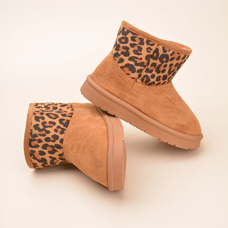 

Модная детская повседневная обувь с леопардовым принтом, зимние сапоги для девочек и мальчиков, теплые детские ботинки, зимняя хлопковая обувь, кроссовки для малышей CSH1641