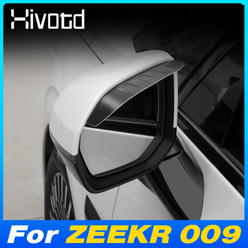 

For ZEEKR 009 WE ME Car Rear View Mirror Rain Eyebrow Sun Visor Shade Protection Exterior Organization Styling Accessories 2024