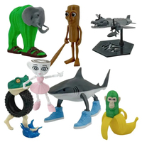 Tralalero Tralala Shark Figure Lirili Larila TungTungTung Sahur Toy Miniatures Shimpanzini Bananas Tralalerotralala Figurines