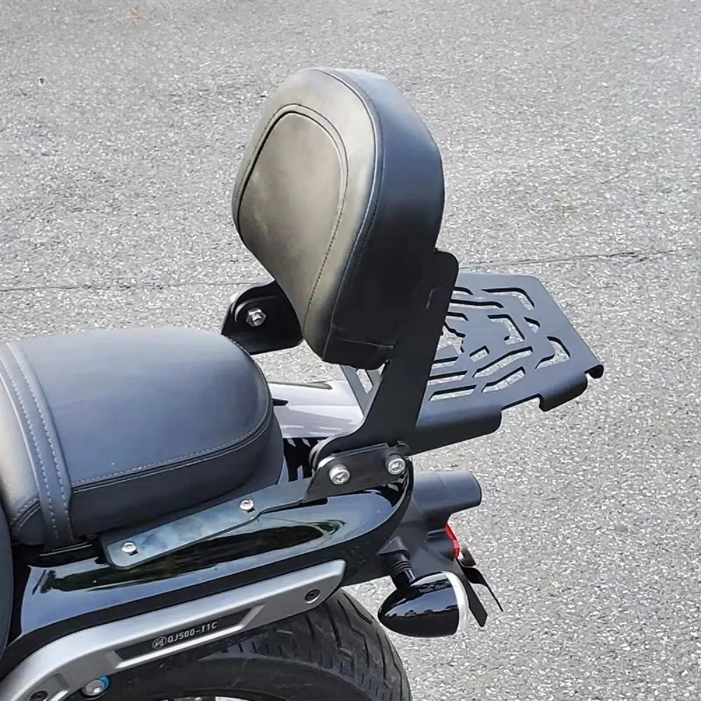 For QJMOTOR SRV 500ST modified backrest tail rack tail rack rear tail rack multi-function backrest accessories