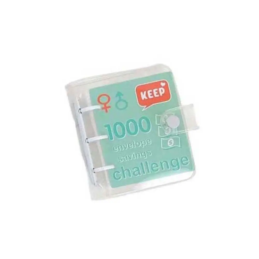 Książka budżetowa na gotówkę, segregator do oszczędzania pieniędzy, koperty na gotówkę, wyzwania oszczędnościowe 150/300/500/1000$, książka odporna na rozerwanie, luźne kartki.