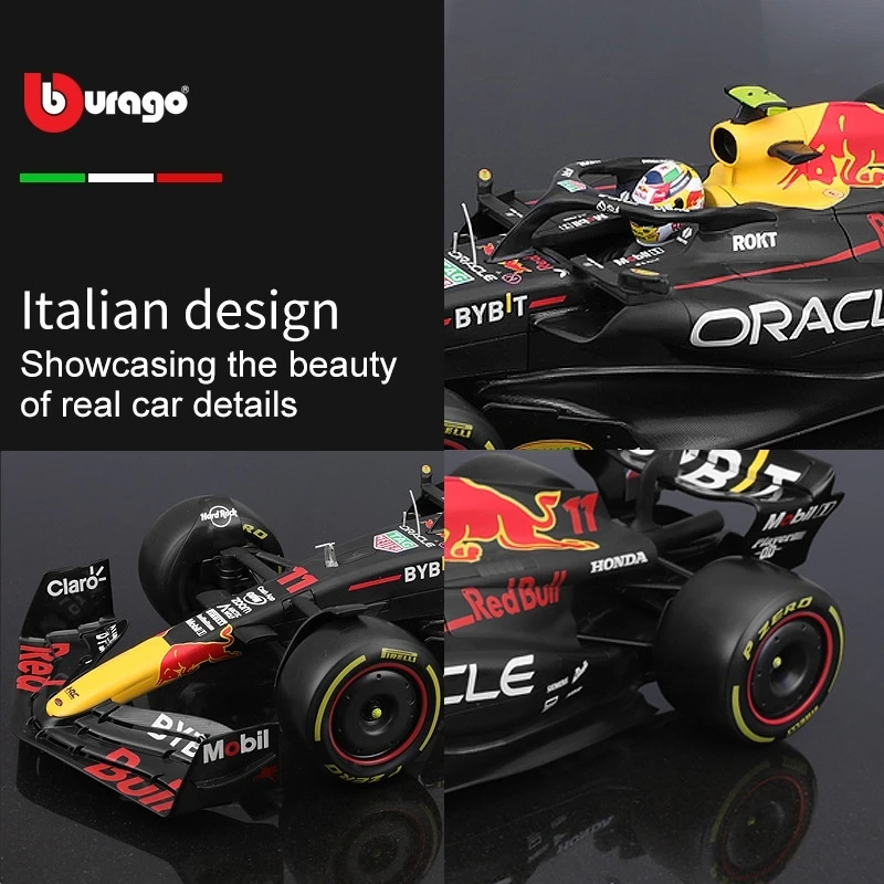 Bburago 1:18 2023 F1 Red Bull Rb19 1 Max Verstappen 11 Sergio Perez Formula Model Racing Alloy Car Toy Decoration Gift Boy