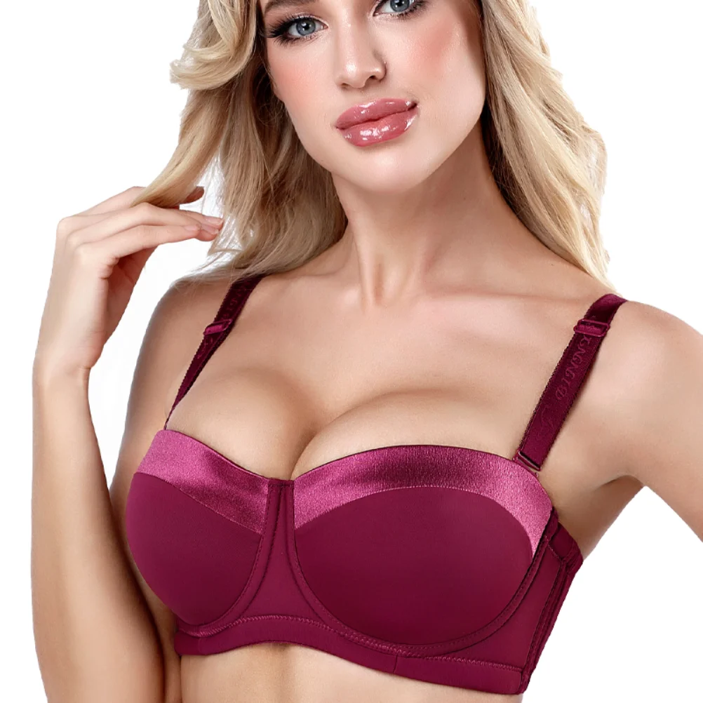 BINNYS Bra for Women 38c Strapless C Cup Without Straps Half Cup  Sexy Underwear Silicone High Quality Lingerie Ladies Bra