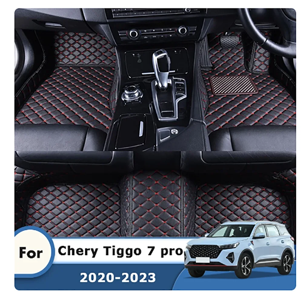 For Chery Tiggo 7 Pro 2023 2022 2021 2020 Waterproof Foot Pads Accessories Interior Covers Waterproof RHD Carpets Car Floor Mats