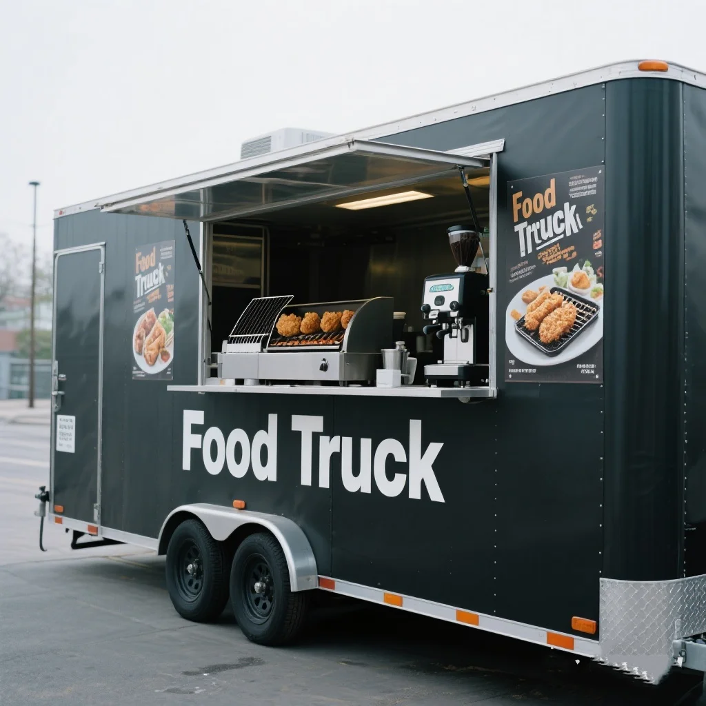 

Europe Standard Mobile Customized Food Truck Trailer Full Kitchen Concession Food Trailer Ice Cream Cart Business Hot Dog Car