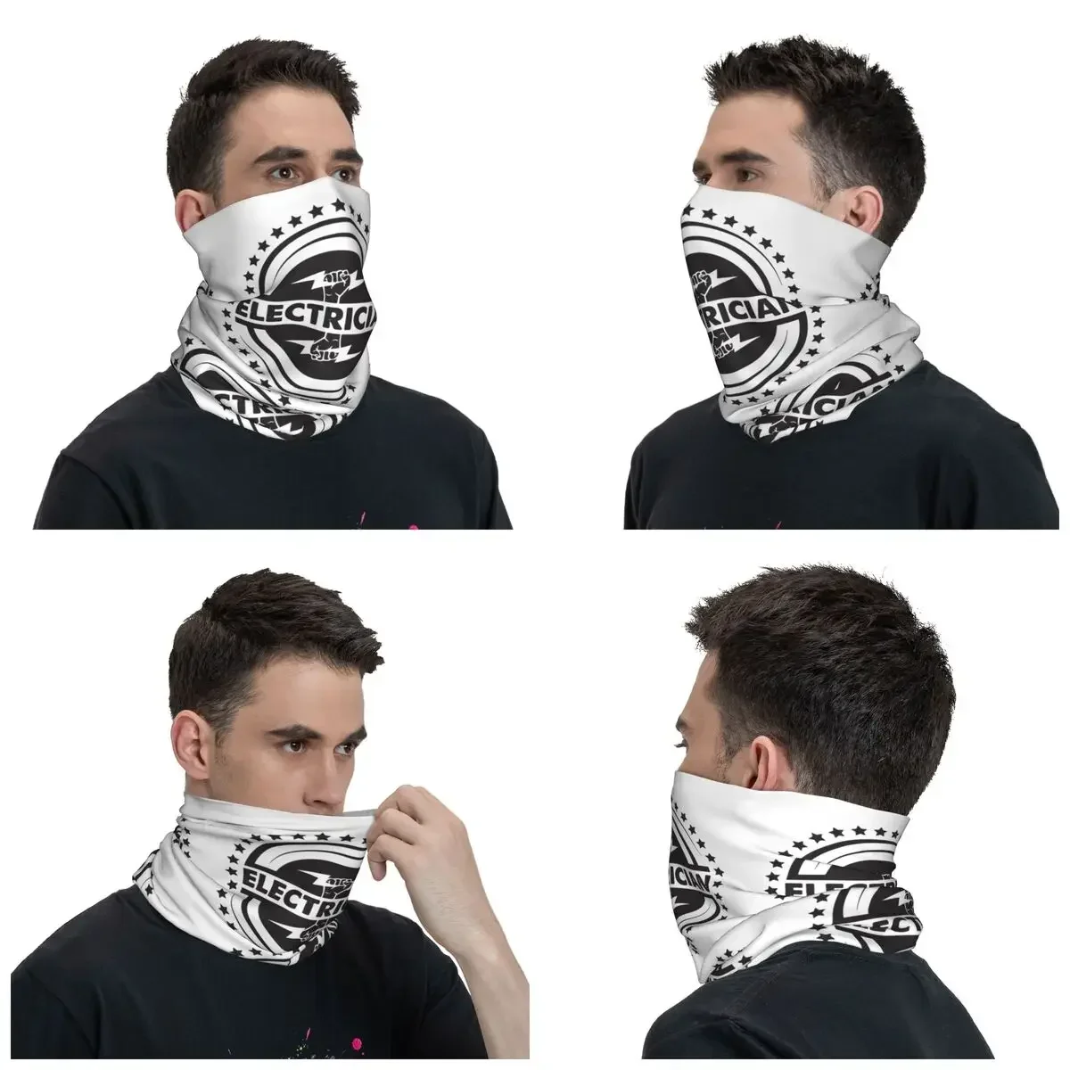 Electrician Bandana Neck Gaiter Windproof Face Scarf Cover Men Women Electrical Engineering Power Headband Tube Balaclava