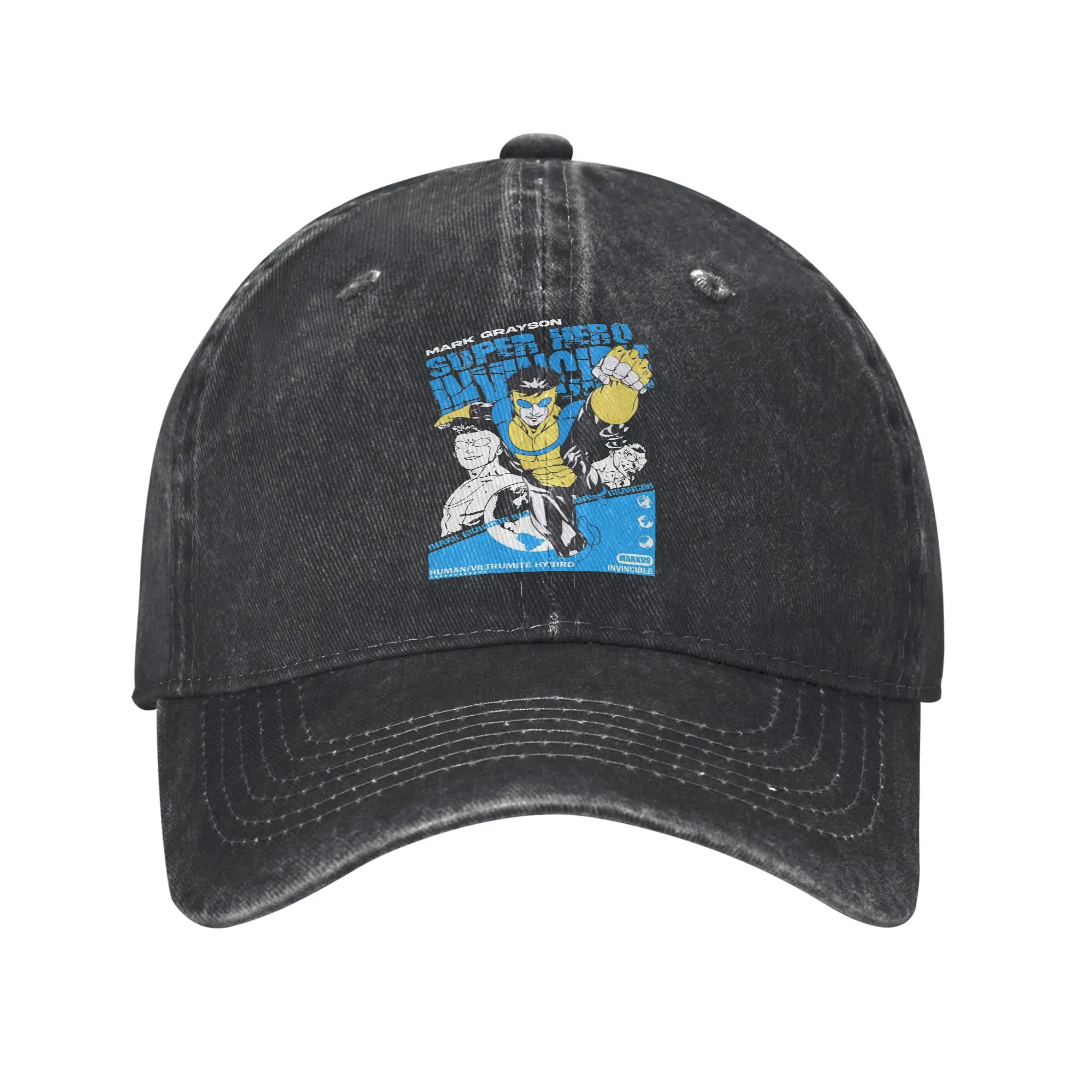 Invincible Mark Grayson Vintage Baseball Caps Retro Distressed Denim  Headwear Men Women Outdoor Unstructured Soft Caps Hat