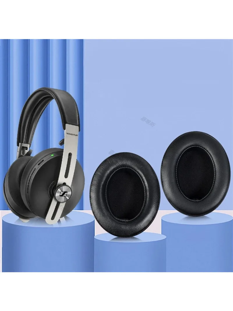 عالية الجودة من جلد الخراف استبدال بطانة للأذن وسائد الأذن ل SENNHEISER الزخم 3 3.0 اللاسلكية على سماعة الأذن
