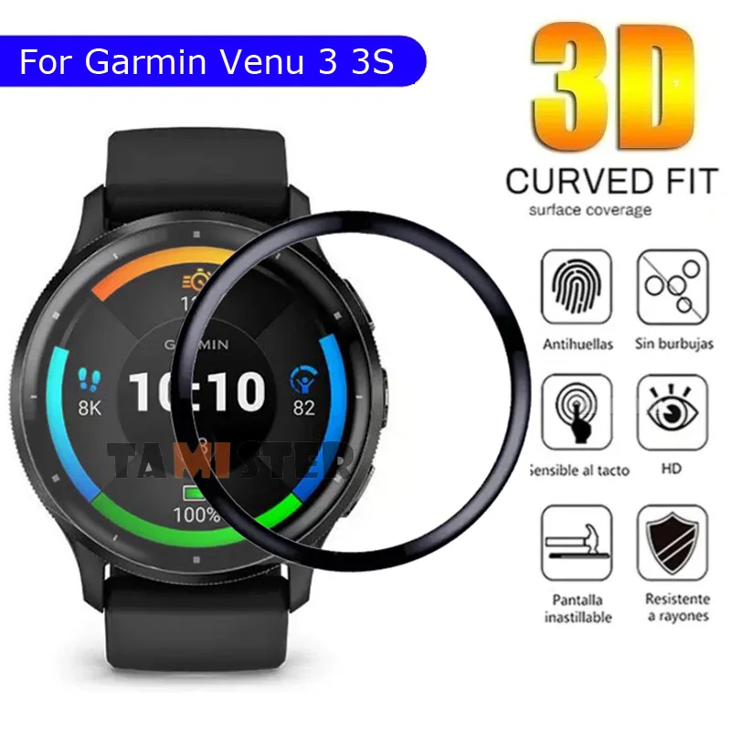 Protective Film For Garmin Venu 3 3S Smart Watch Screen Protector For Garmin Venu 2 Plus 2S Full Coverage Accessories Not Glass