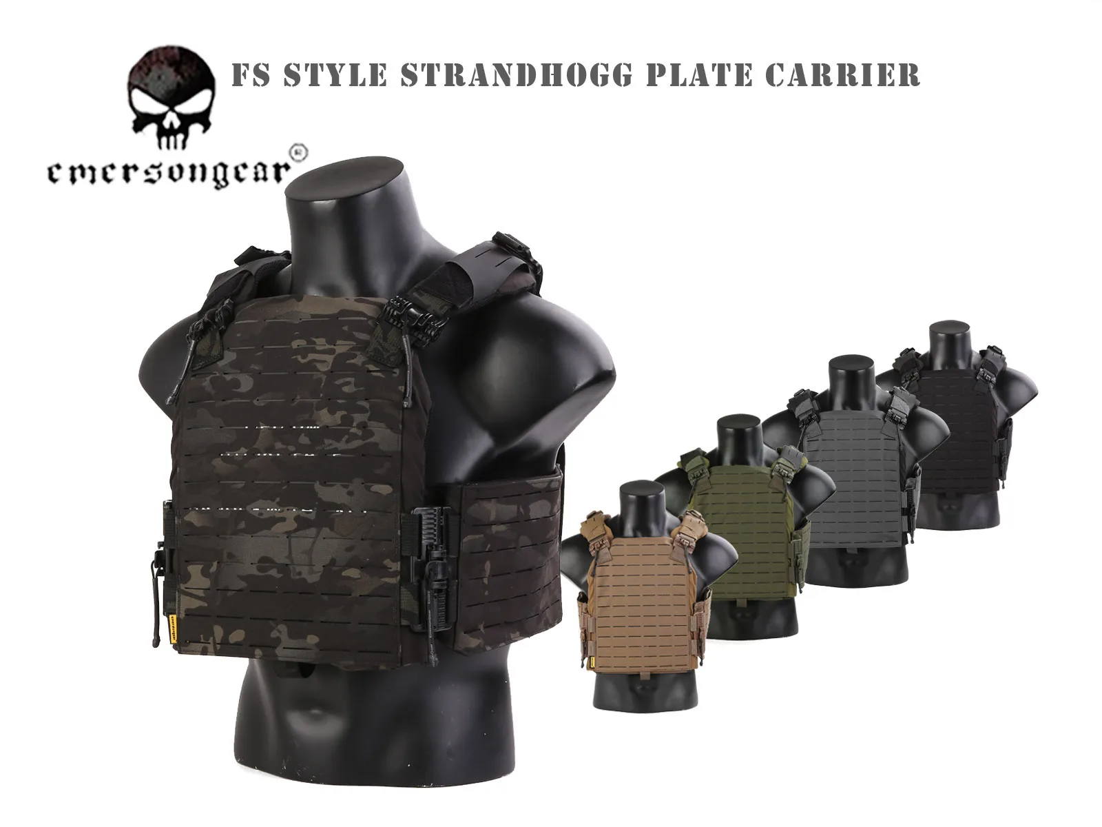 

Emersongear Tactical Vest Laser Cut Plate Carrier W/ROC Quick Release Hunting EM7408