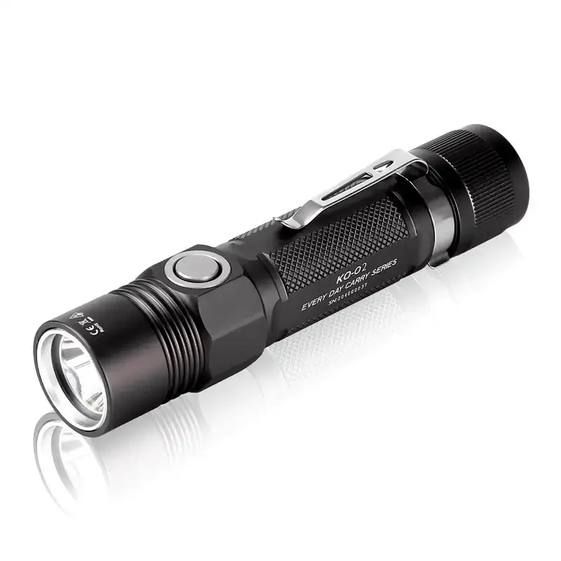 

JETBeam KO-02 V2 2000 Lumens Rechargeable Flashlight Camping Flashlights Adventure Searching Torch light Zaklamp