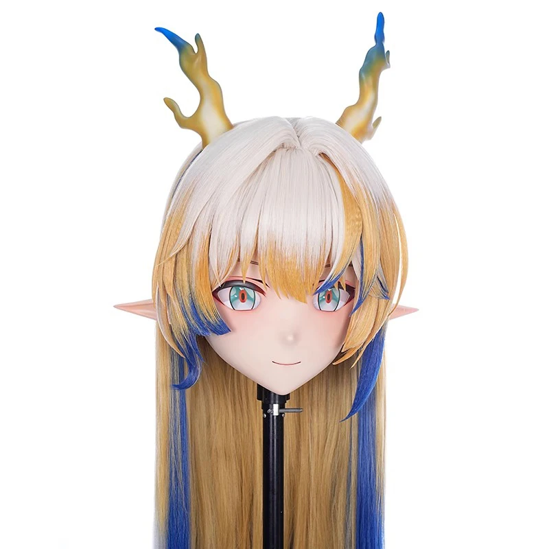 Kunci Ikat Kepala Penuh Boneka Crossdress Penuh Sesuai Pesanan Perempuan/Perempuan Karakter Kartun Kig Cosplay Anime Jepang Masker Kigurumi