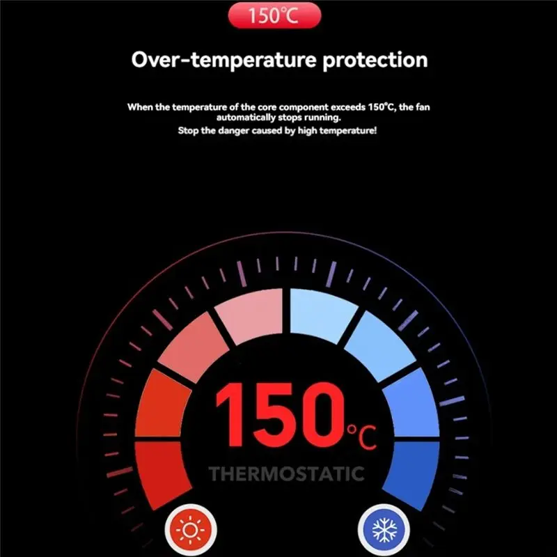 Fan 130,000RPM Mini Fan 3-Speed Adjustable Wind Speed Brushless Motor Handheld Duct Fan Fast-