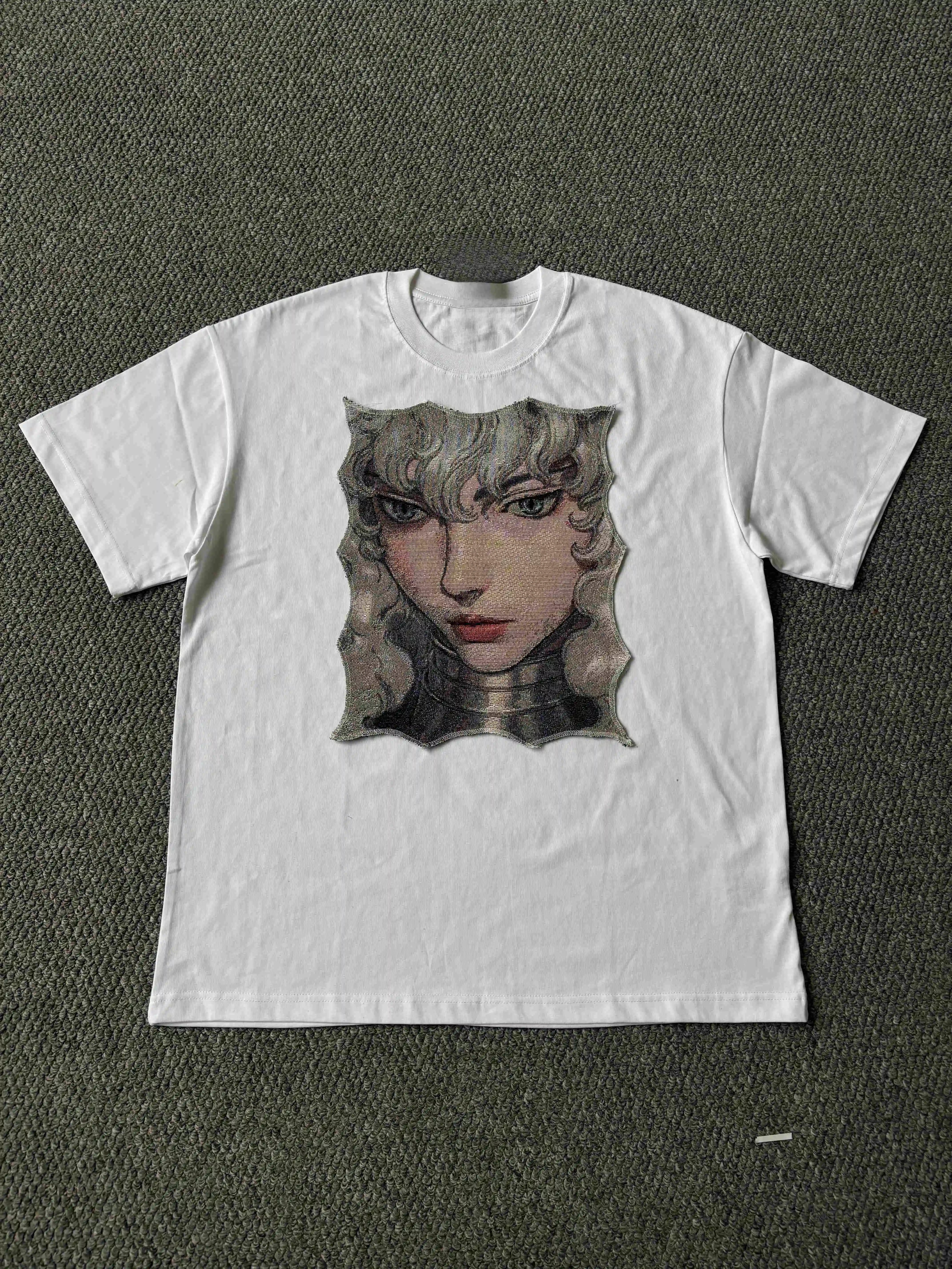 Berserk Griffith Y2K Anime Manga Graphic Tee Cotton Mens Womens T-Shirt Summer Streetwear view 3