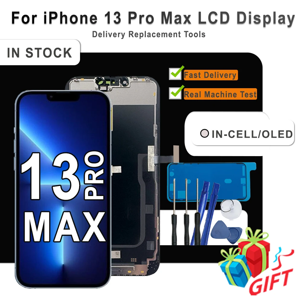 OLED Pantalla For iPhone 13 Pro Max LCD Touch Screen Digitizer Assembly ReplacementFor iPhone 13 Pro Max LCD A2641 A2643 A2644