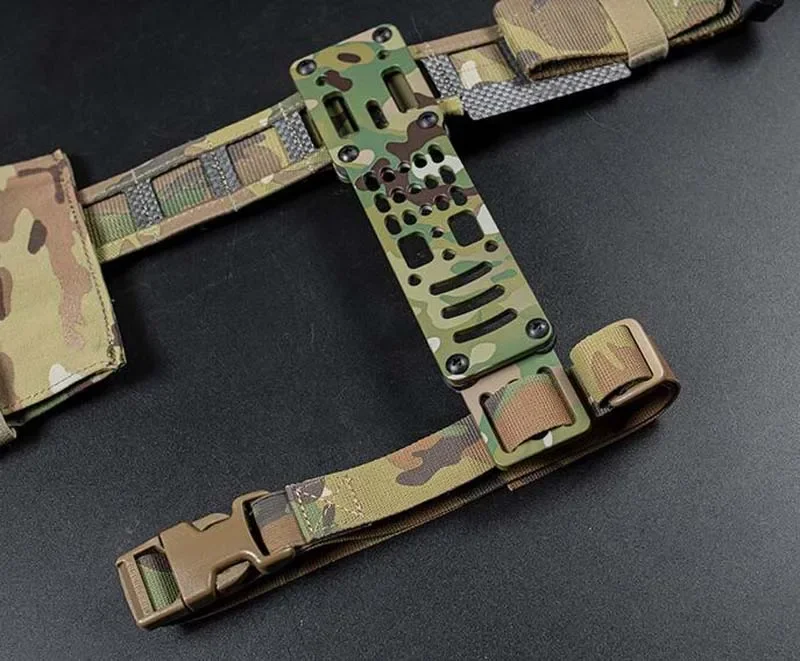 Adaptador MOLLE QLS para correa de pierna, placas receptoras ajustables - imagen 3