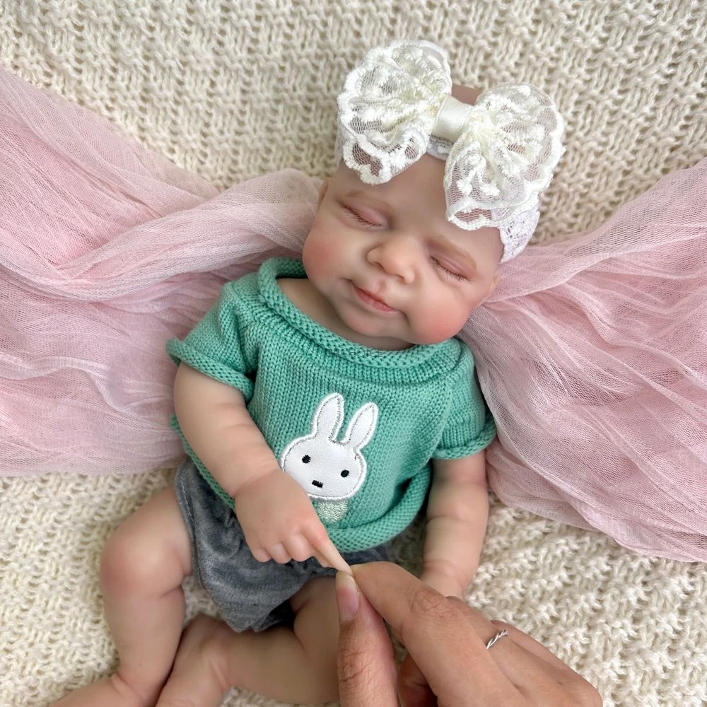 Preemy 12 polegadas todo o corpo flexível de silicone renascido bebê menina Pascale impermeável bonita boneca recém-nascida para colecionador presente de aniversário