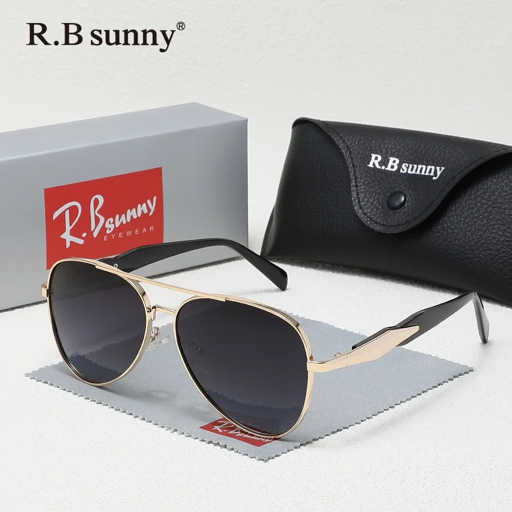 

Солнцезащитные очки RBsunny Luxury Causal Pilot UV400, поляризованные, для вождения, унисекс, высокое качество, модные, для активного отдыха