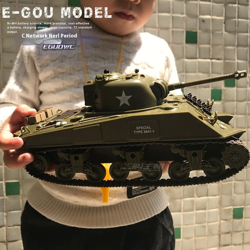 Nieuwe 1/30 Wereldoorlog Ii Amerikaanse Sherman/Pershing Op afstand bestuurbare Tank Battle Model Ouder-kind Interactief Infrarood Battle Speelgoed