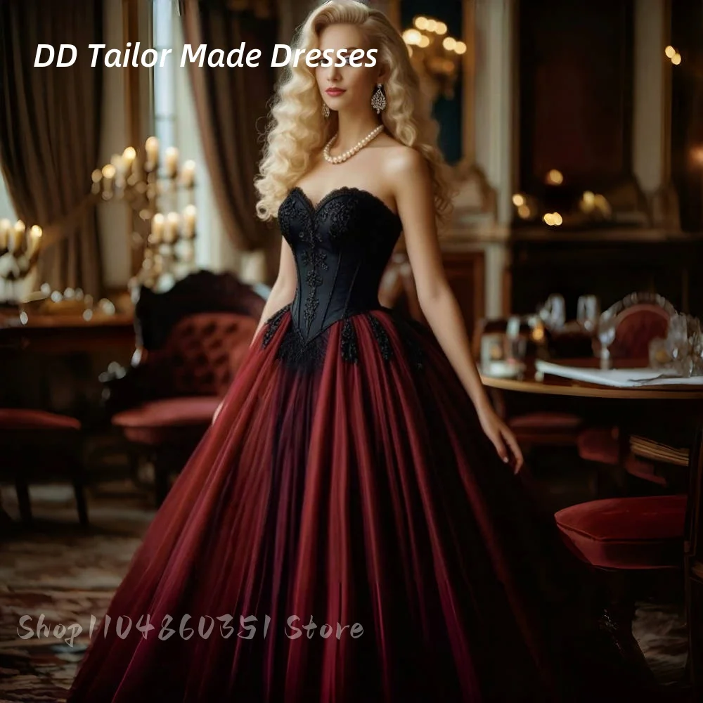 Dark Red With Black…