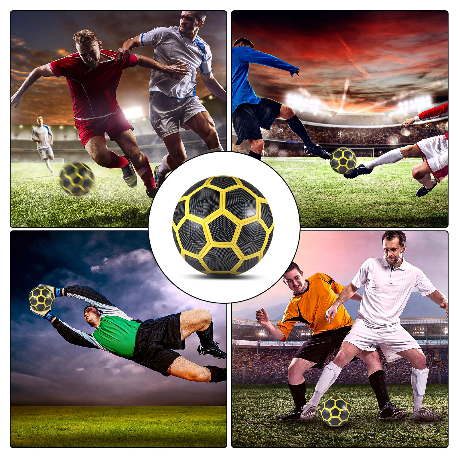 Bola de futebol de treinamento durável tamanho 5 para jogadores jovens bola de futebol juvenil compacta e portátil 1 peça
