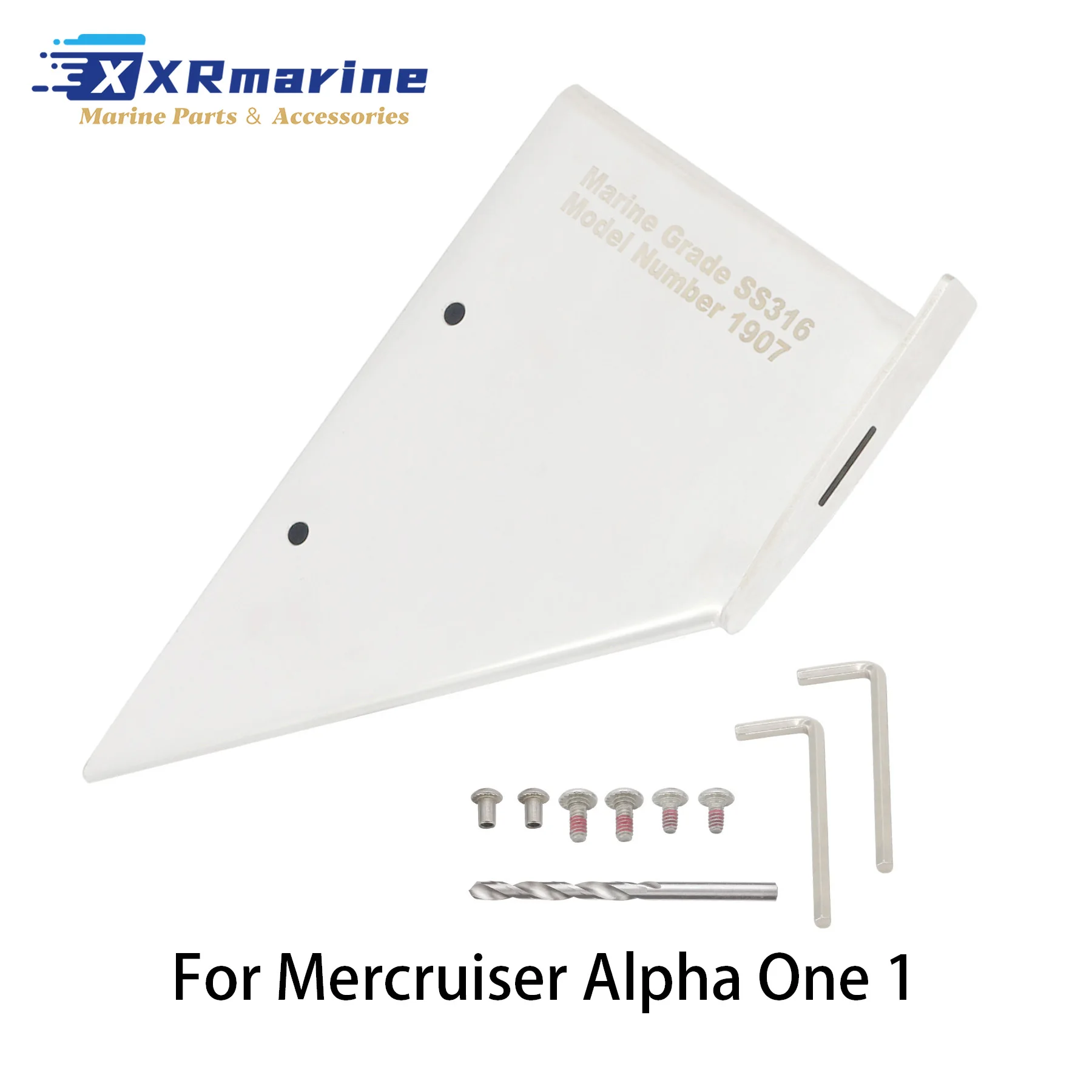 Skeg Guard W/ Drain Compatibel met Mercury Mercruiser voor Yamaha Honda Tohatsu Nissan Stern Drive roestvrijstalen beschermer