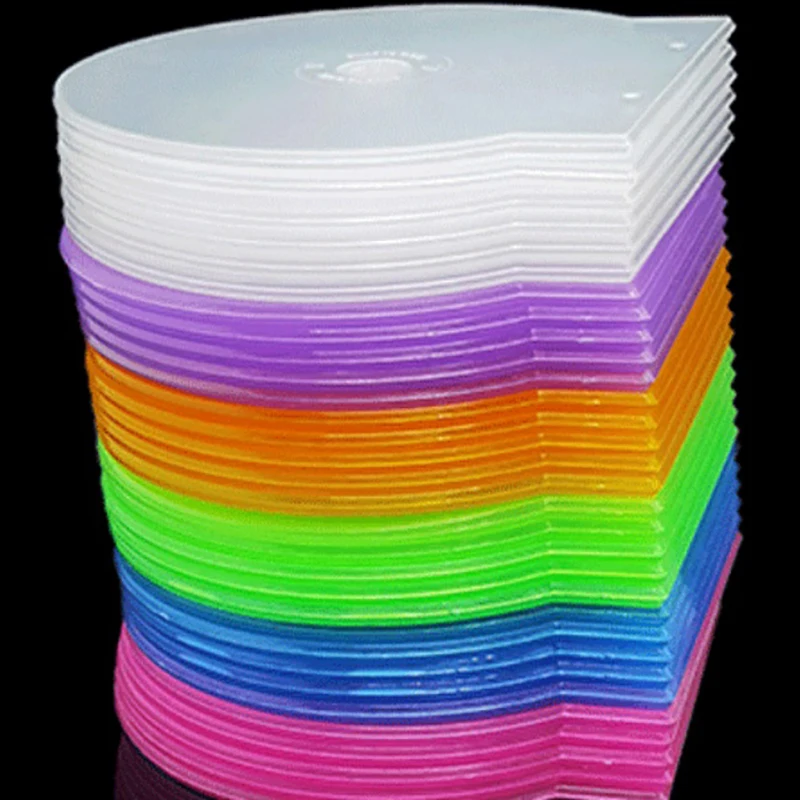 1PC Storage Box 12.5CM Transparent Plastic Round Disc Case CD Case Thickened CD DVD Disc Box