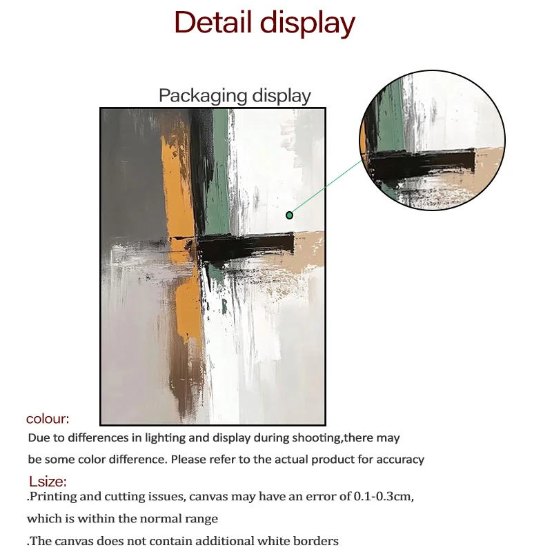 Pintura al óleo pintada a mano pura abstracta, imagen colgante para habitación, pintura de decoración minimalista moderna, carta de sentido de textura de entrada