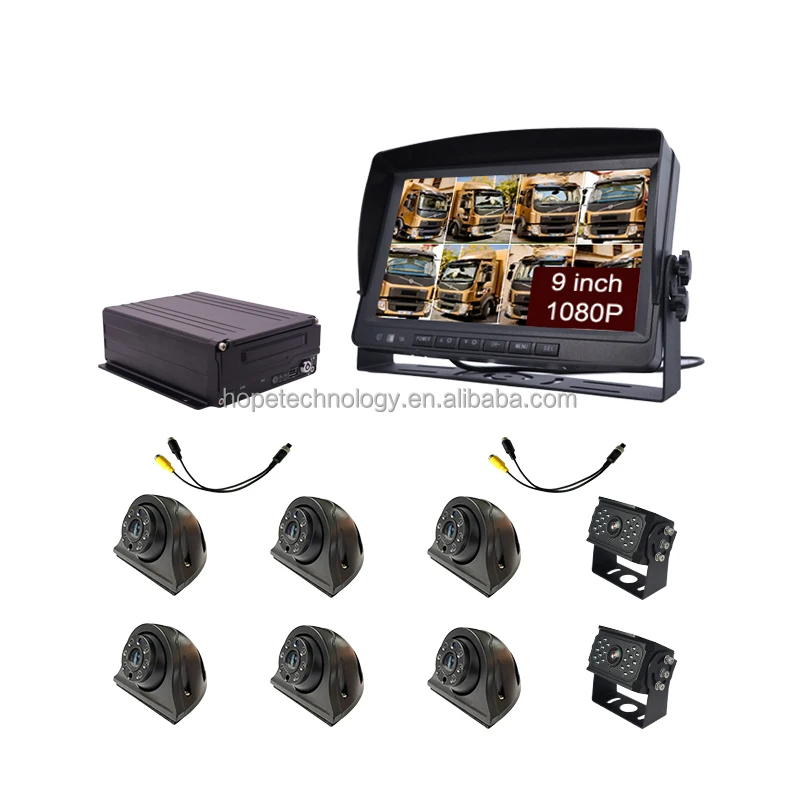 

9-дюймовая полноцветная камера AHD 1080P, видеорегистратор, водонепроницаемый GPS с жестким диском 256 ГБ, 2 ТБ, MDVR, IPS-экран, гарантия 1 год, мобильный видеорегистратор