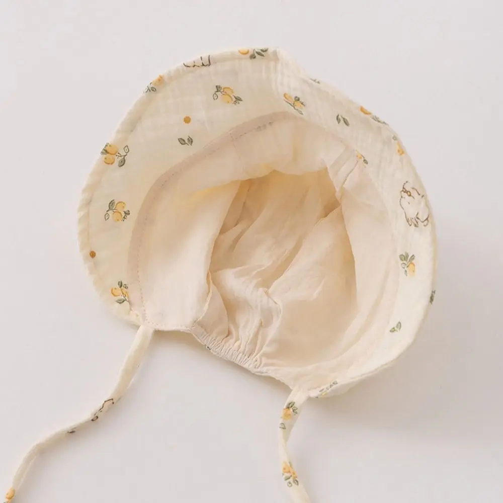Casual Lace Ruffle Newborn Sun Hat Sweet Princess Infant Bucket Hat Cute Sunscreen Baby Fisherman Hat Outdoor