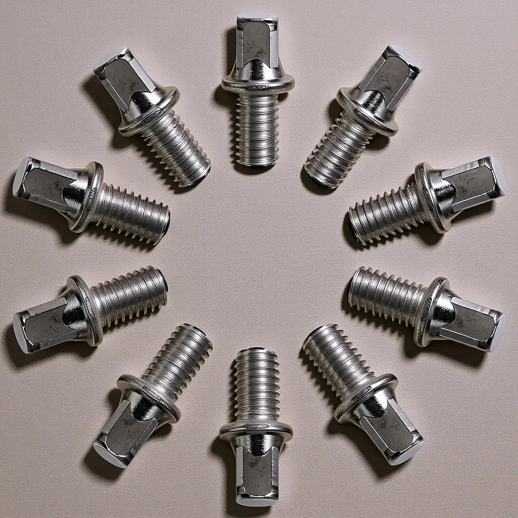 10Pcs Drum Set Screws M6x10mm Silver Plated Iron Smooth Surface No Burrs Drum Key Bolts for Pedal Shaft Jazz Drums Percussion