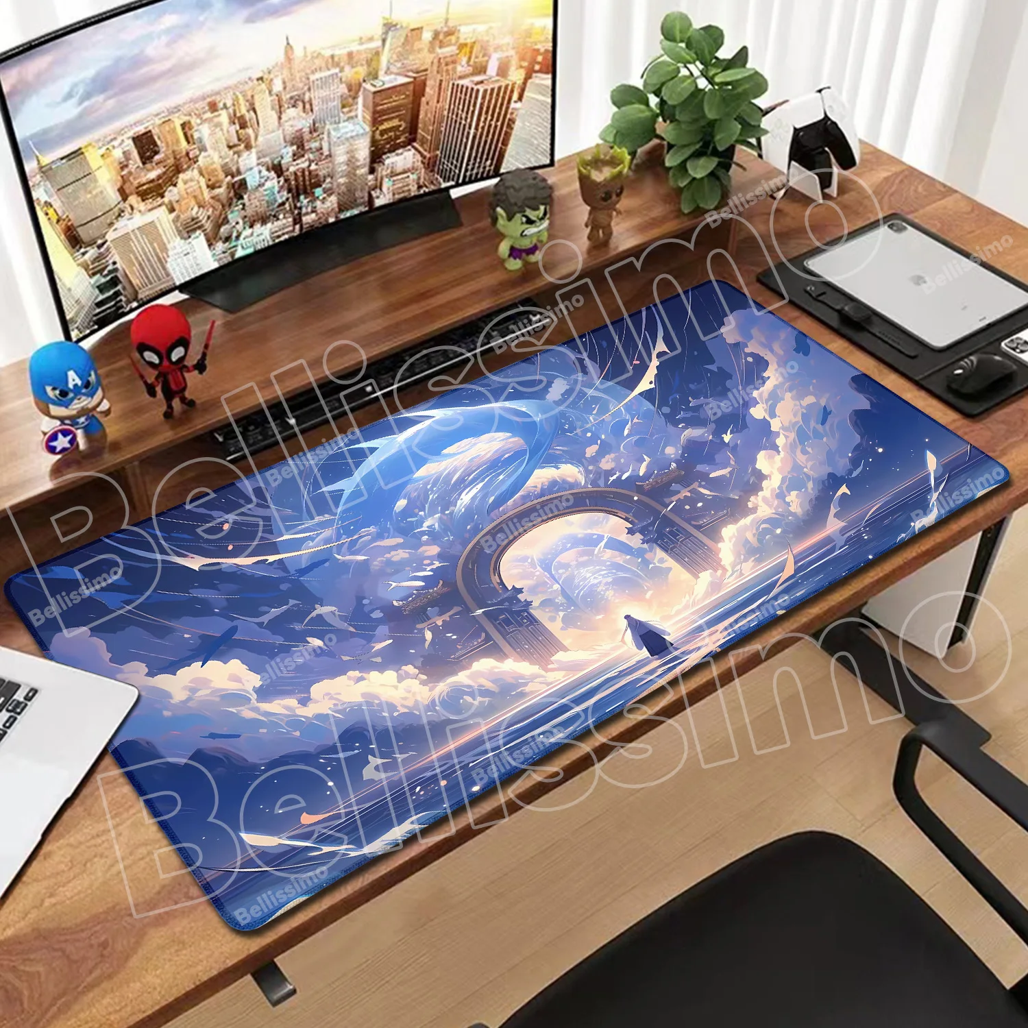 

Gaming Mausepad 900x400 Large Science fiction scenery Mouse Pad xxl Anti-slip Mousepad Gaming Keyboard Desk Pad PC Accessory Mat