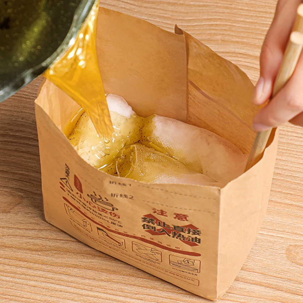 

Kitchen Waste Oil Treatment Bag Oil Absorbent Cotton Multi-Function Grease Storage Container Portable Fat Disposal Organizer