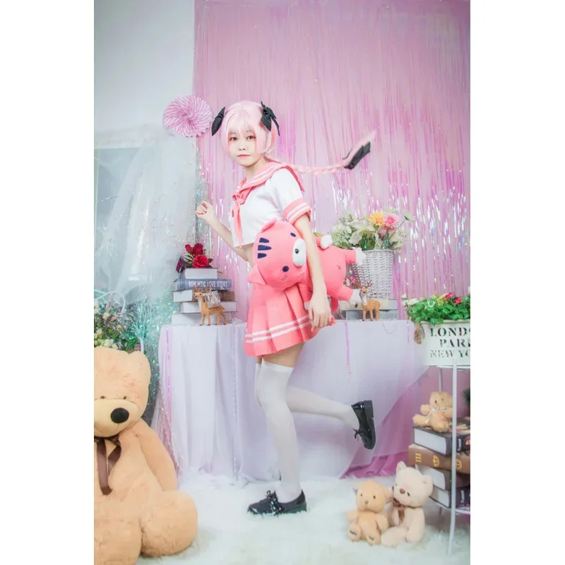 Anime Fate/Apocrypha Astolfo Cosplay Costumes Japanese Student Girls School Uniforms Halloween,Christmas Sailor suit Full Sets Q