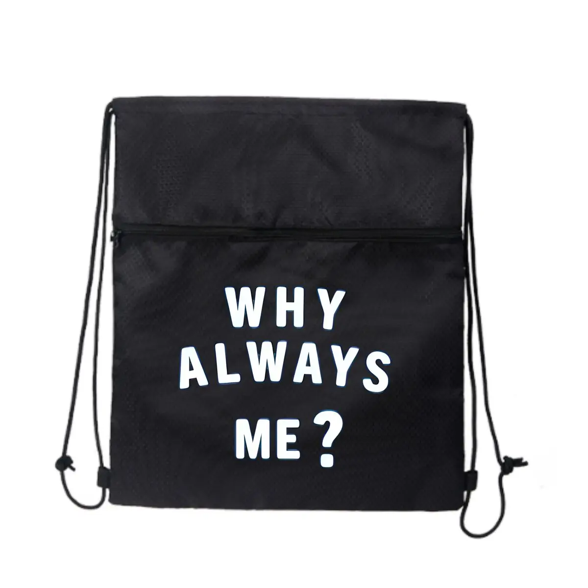 

Легкий рюкзак на шнурке «Why Always Me» Funny Cry для рюкзака, рюкзак для отдыха на открытом воздухе, сумка на молнии