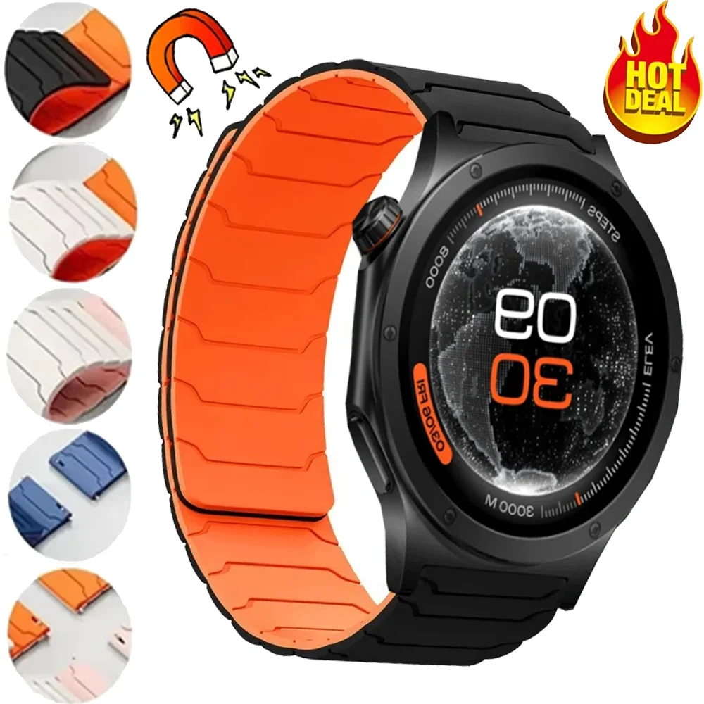 20/22mm Silikonarmband für OPPO Watch S X3 X2 X Magnetisches Wasserdichtes Armband für Amazfit Active Max/Bip 6 5 Max Sport Uhrenband