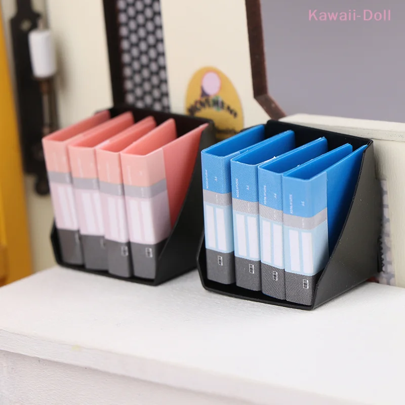 1 conjunto mini placa de escrita clipe notebook pasta arquivo papelaria placa brinquedos mesa escritório simulação pasta modelo