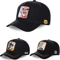 Dragon Ball Z Vegeta Son Goku Kakarotto Majin Buu Cap Cotton Men Women Hip Hop Baseball Cap Adjustable Hat Cosplay